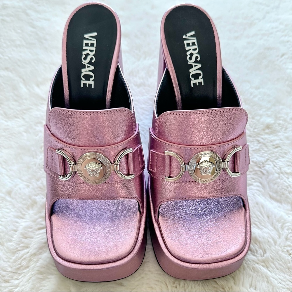 NWT!!! Versace women high heels platform  sandals size 37 EU Authentic
